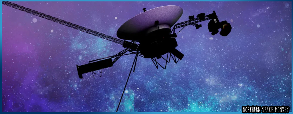 Artist impression of Voyager probes in space